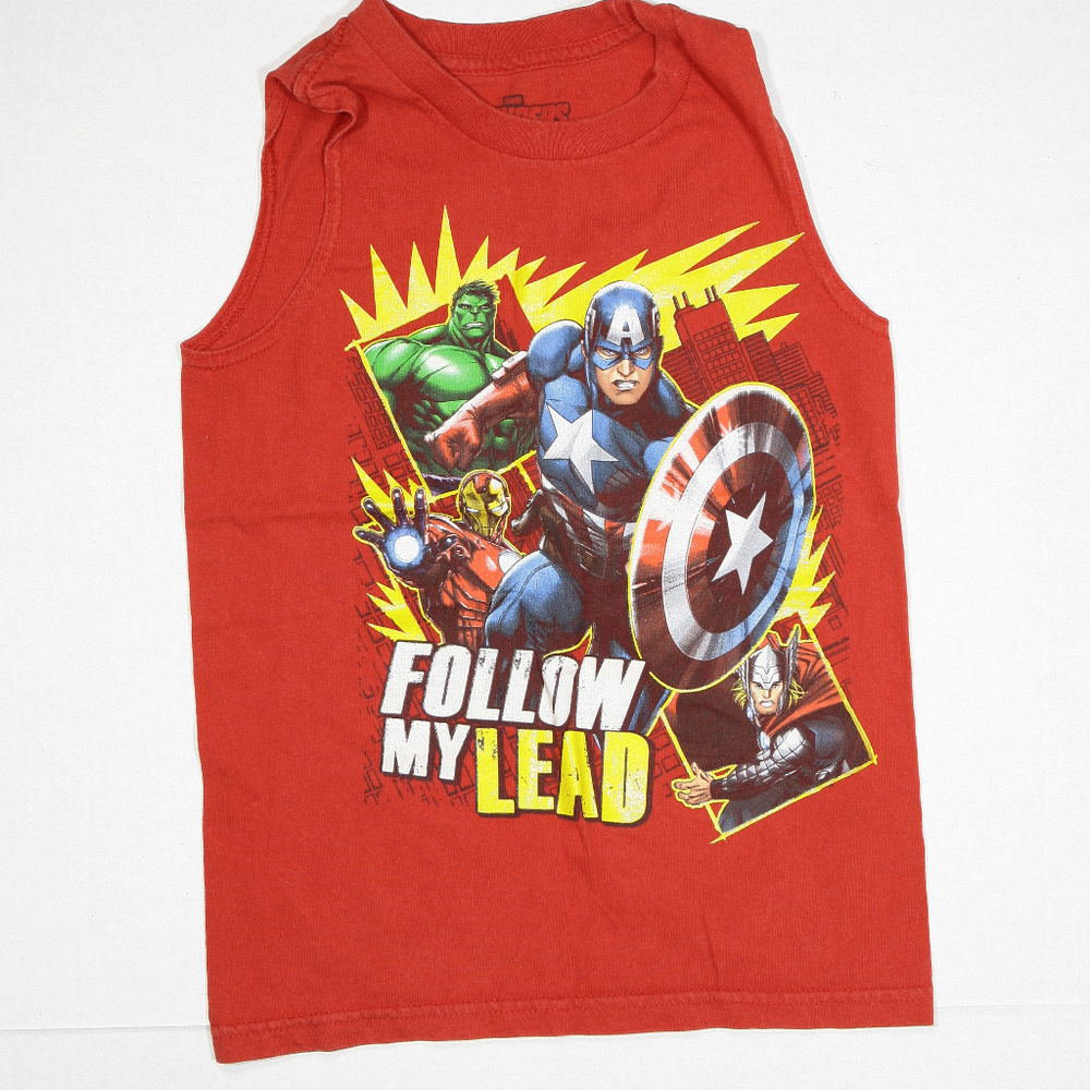The Avengers 2013 Marvel Red Sleeveless